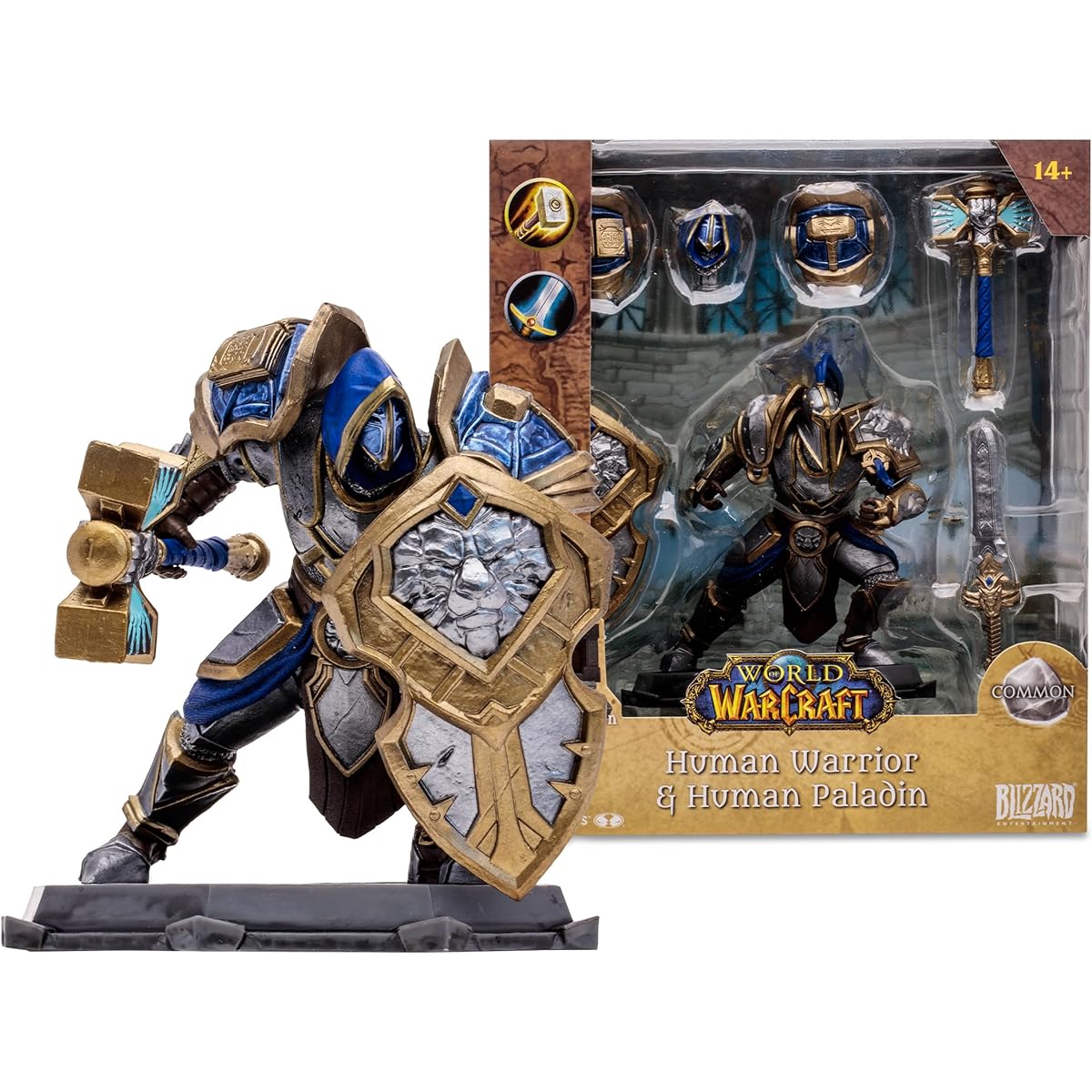 McFarlane Toys World of Warcraft 6" WV1 Human: Paladin/Warrior