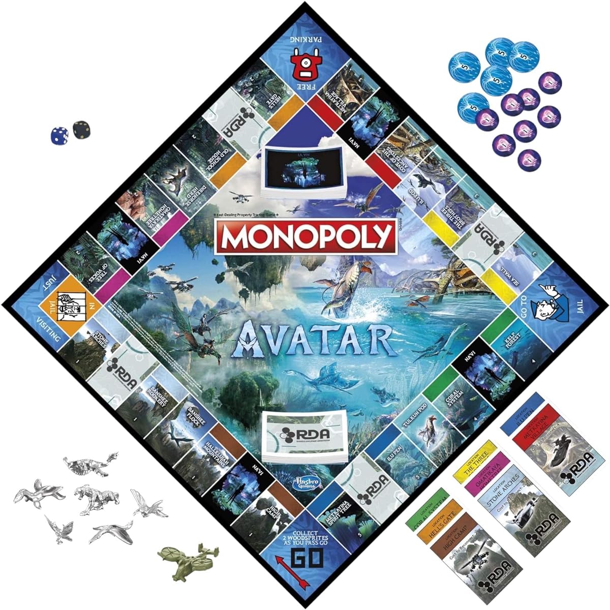 Monopoly Avatar Edition Board Game for 2-6 Players Family Game Ages 8+ Protect Pandora from RDA!
