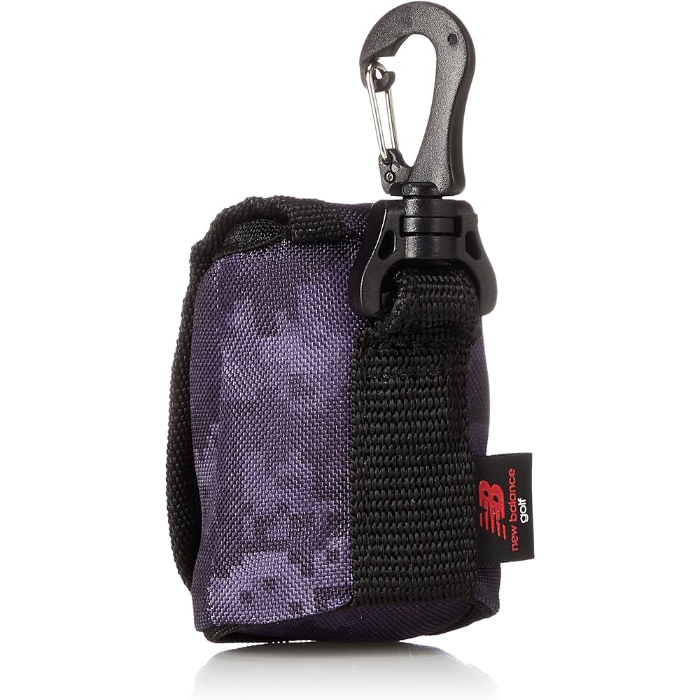 [New Balance] Ball holder (carabiner hook, can hold 2 balls) [Multi-pattern print] / Golf accessory case / 012-2184010 122_Navy