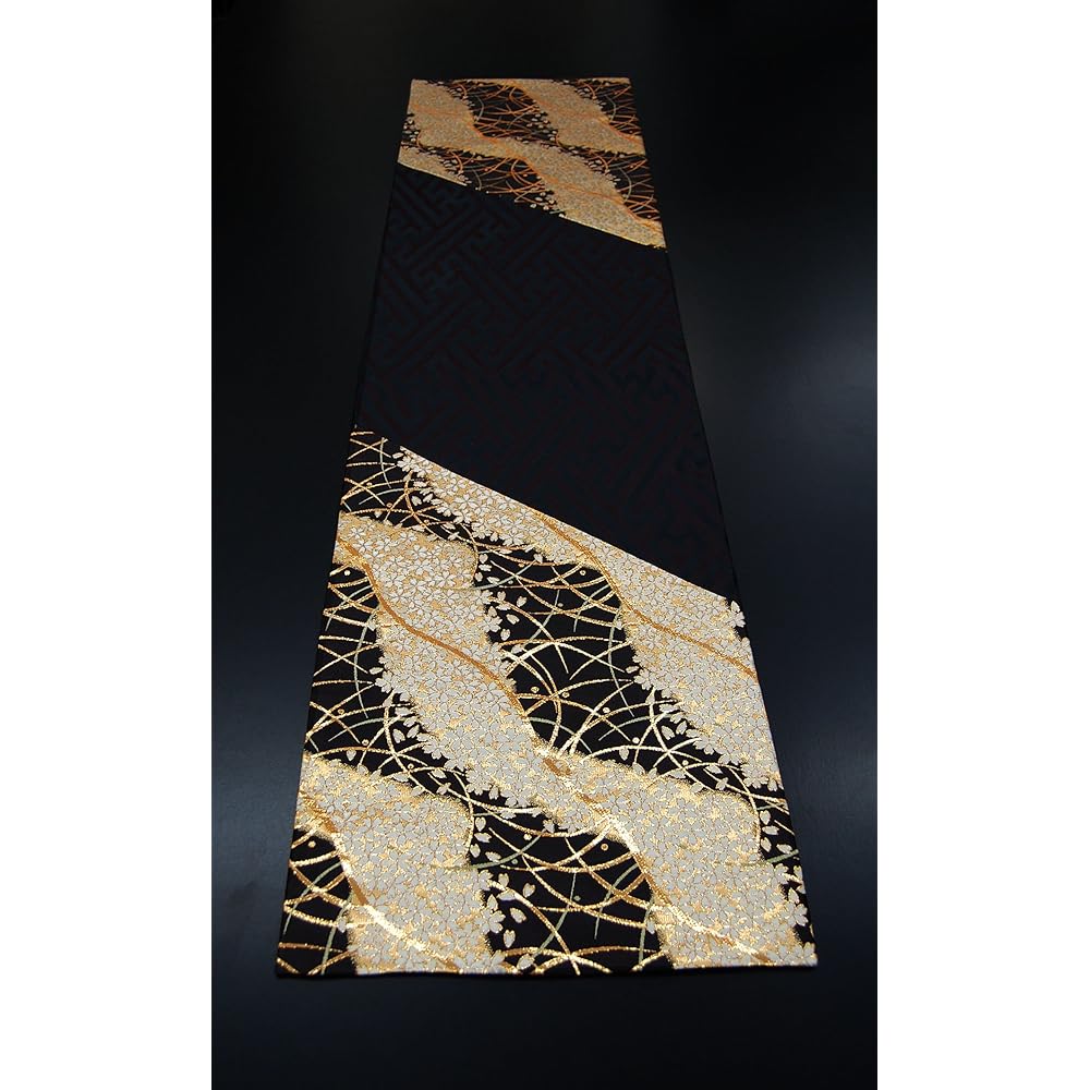 Japanese Style Kimono Table Runner, Obi, Boxed, Packaged, Popular, Great as a Gift for Overseas 120cm (Miyabi)