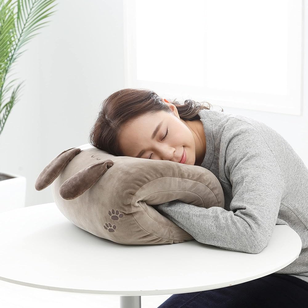 nishikawa [Nishikawa] Snoopy nap pillow office nap desk pillow pillow home lumbar pillow cushion fluffy pocket konemuri 243600228 35 x 30 cm