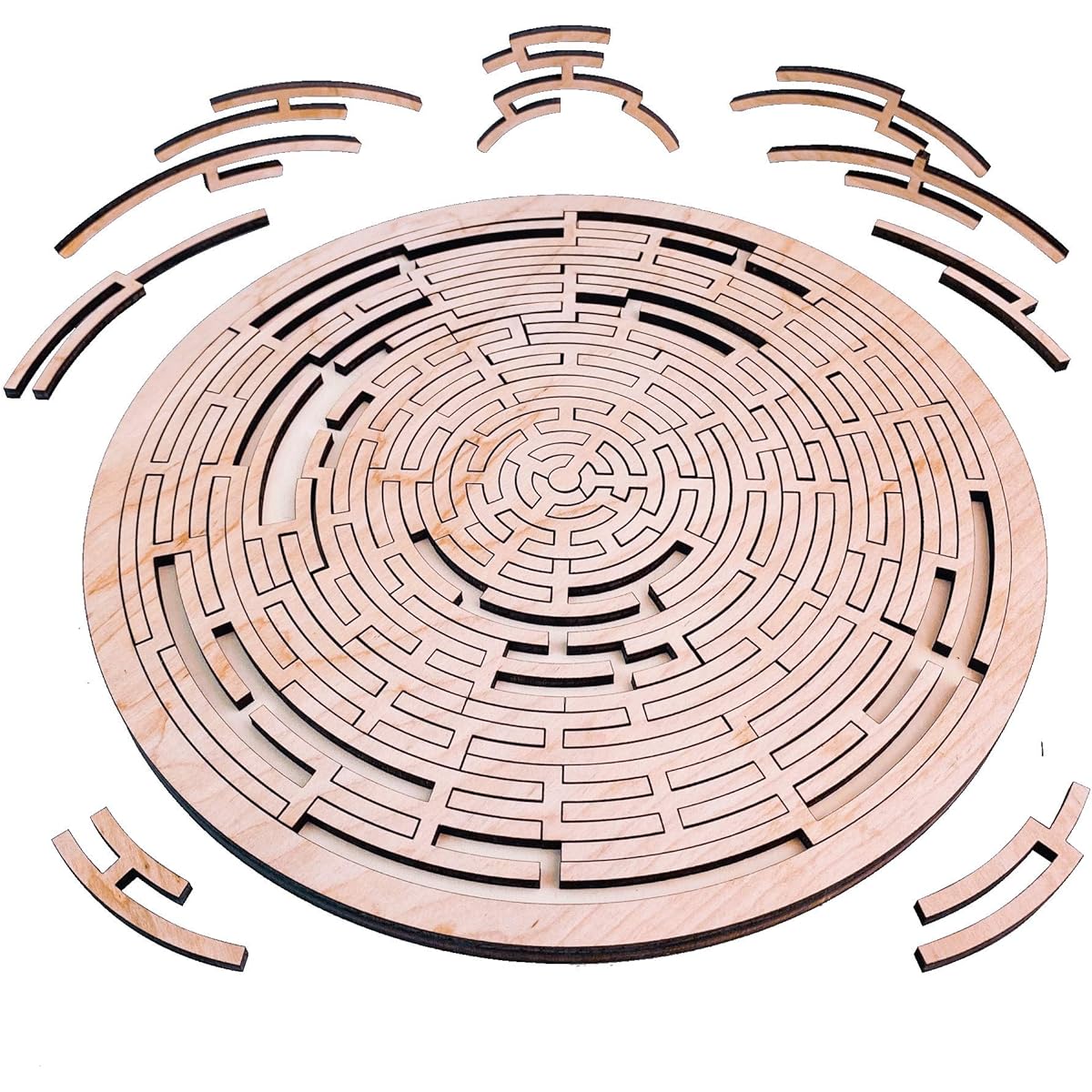Torched Mind-Bending Continuum Wooden Jigsaw Puzzle Challenging Hard Tough Puzzle for Adults 100 Pieces 11.3" x 11.3"