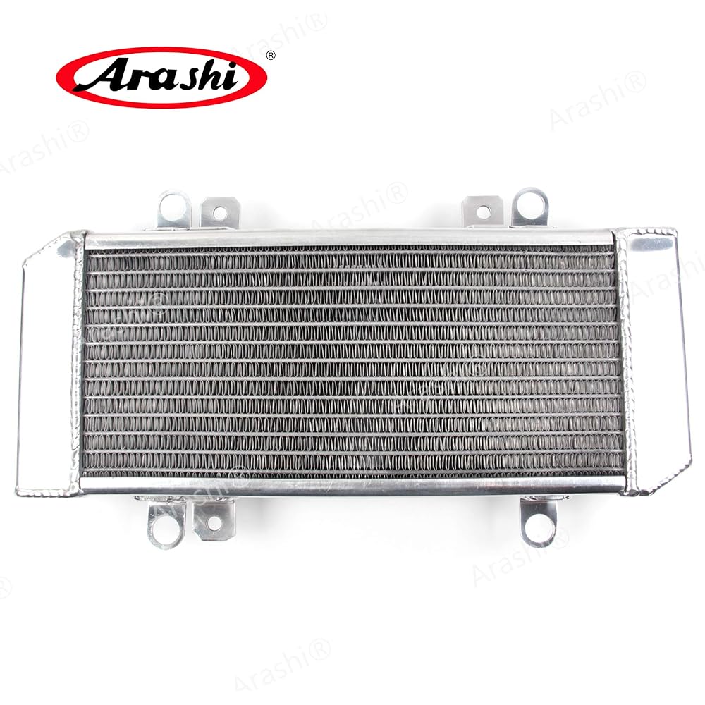 Arashi Radiator Cooling Cooler Compatible with Kawasaki Ninja250 Ninja300 Ninja 250 300 2008 2009 2010 2011 Motorcycle Replacement Accessories Silver