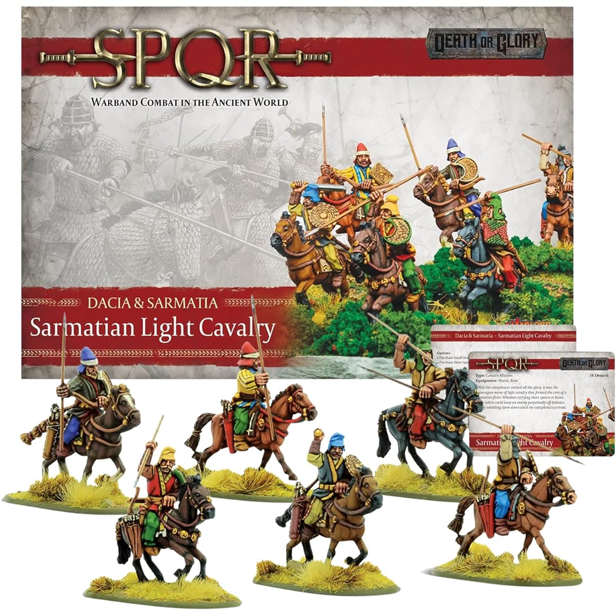 Wargames Delivered Warlord Games SPQR - Dasia & Sarmatia - Sarmatian Light Cavalry 28mm Miniature Base Roman and Greek Armies Miniatures War Games Roman War Games