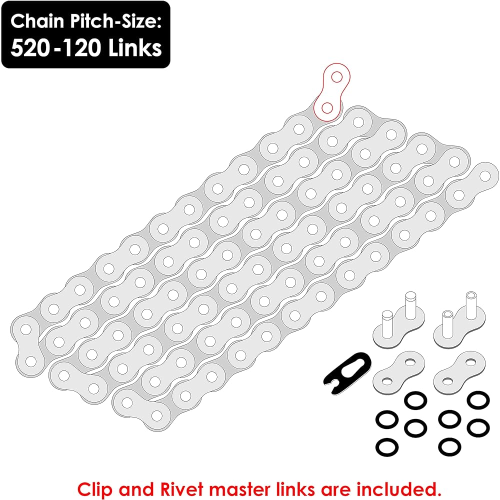 Caltric O-Ring Drive Chain Compatible with Honda Atc350X Atc-350X 350X 1985 1986 Red