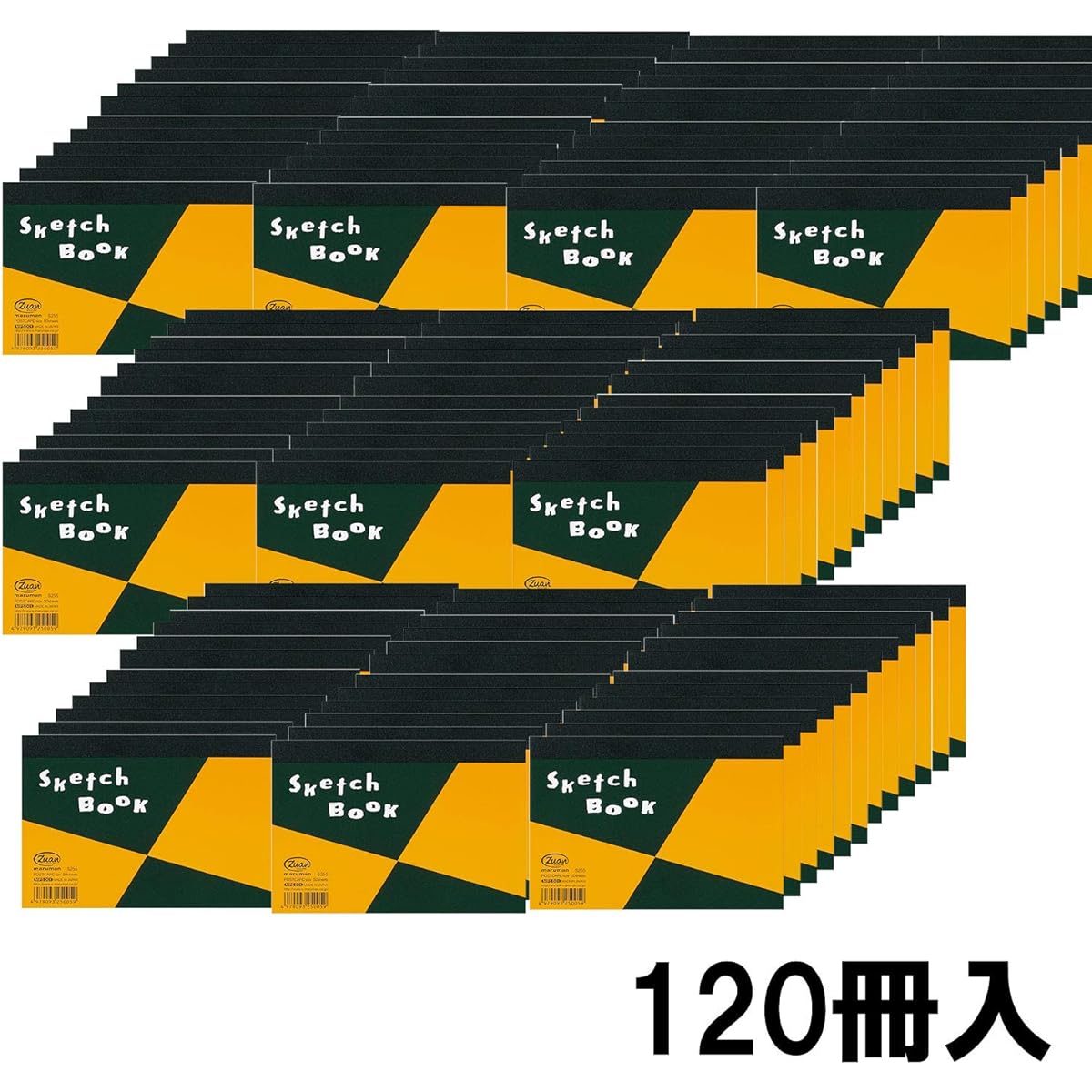 Maruman Sketchbook Postcard Size Design Series Top-bound Drawing Paper Regular Mouth 50 Sheets S255X120 120 Books