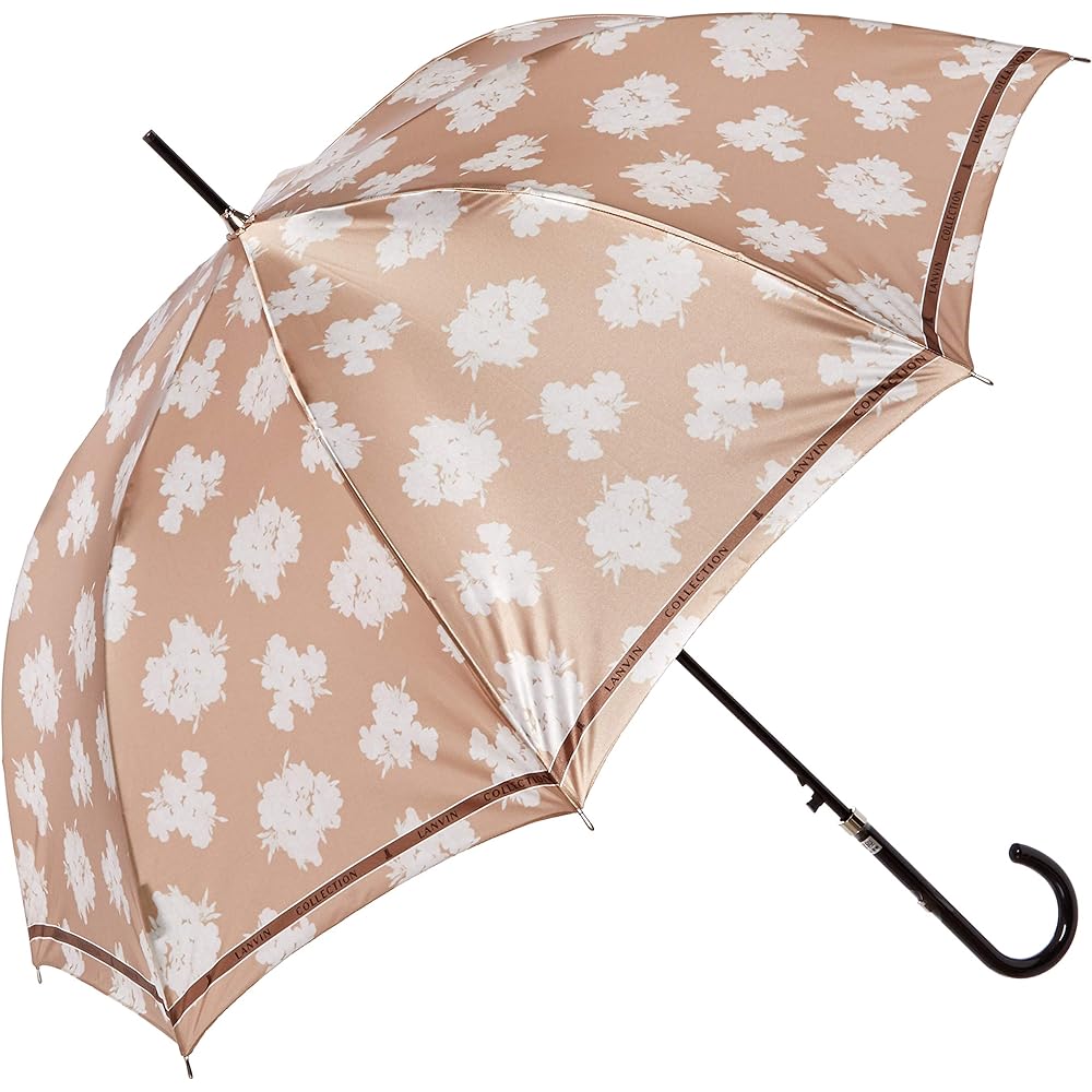 [Moonbat] MOONBAT LANVIN COLLECTION Long Umbrella Umbrella Satin Flower Floral Pattern Women's 21-083-10527-00 Rib Length: 60cm