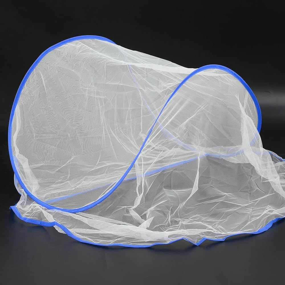 Insect Repellent Net, One Touch, Lightweight, Convenient Storage, Practical for Daily Life, Mosquito Net, Foldable Mosquito Repellent Blanket, High Density, Foldable (Blue)