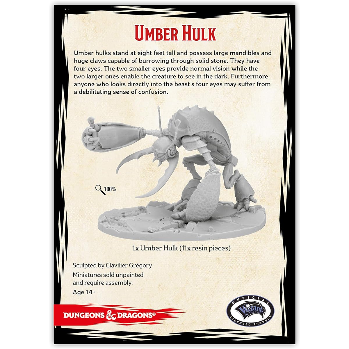 Gale Force Nine Dungeons & Dragons - Umber Hulk (1 fig)