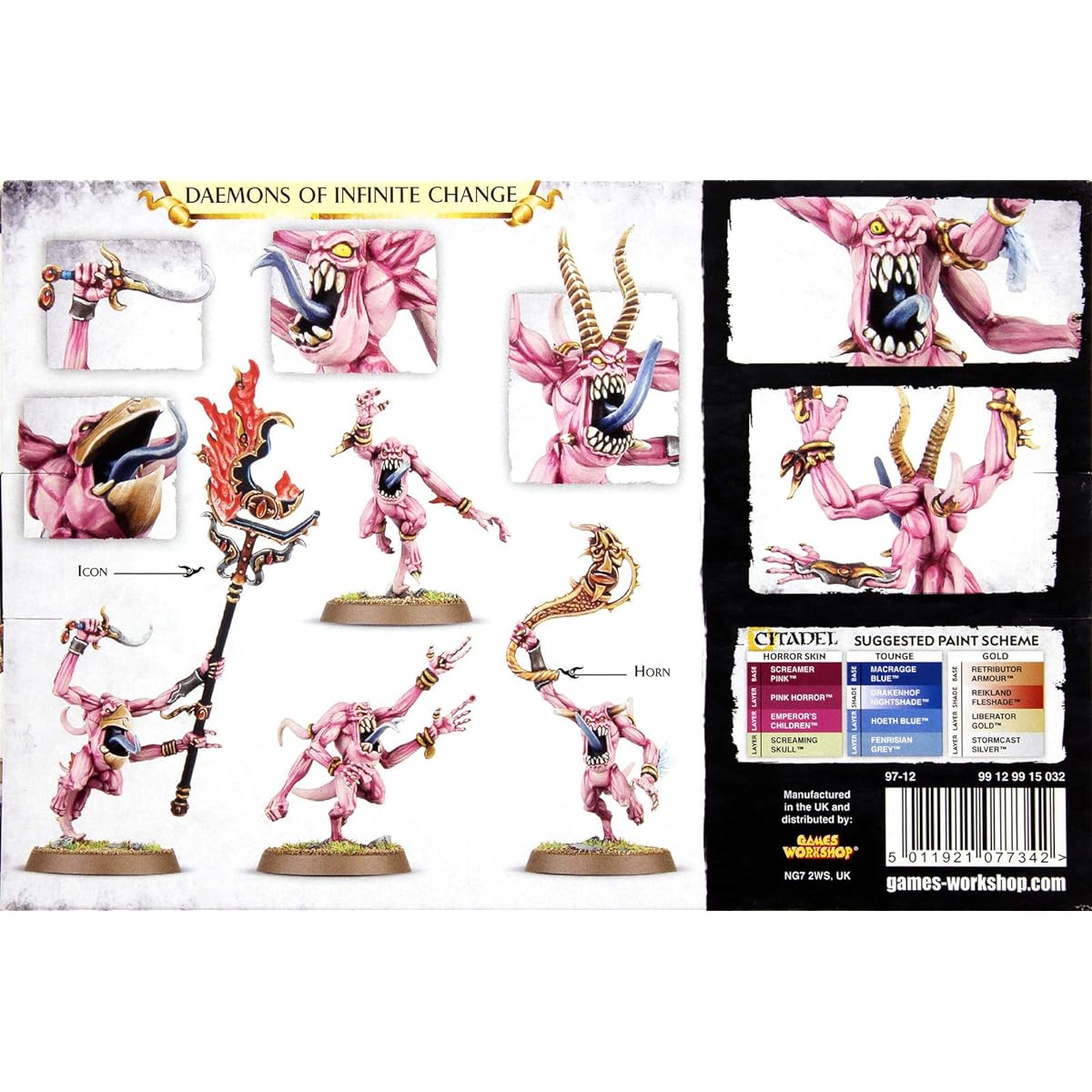Warhammer 40K - Age of Sigmar Daemons of Tzeentch Pink Horrors (10 Miniatures)