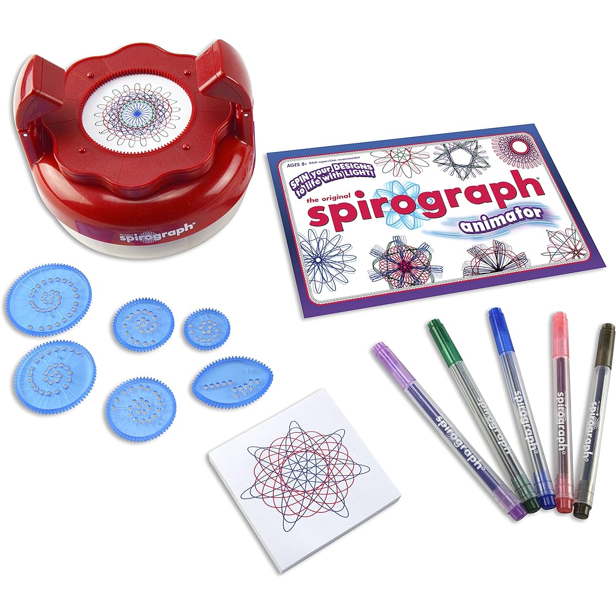 Spirograph - Animator - Classic Crafts and Activities Create Countless Incredible Designs - Ages 8+