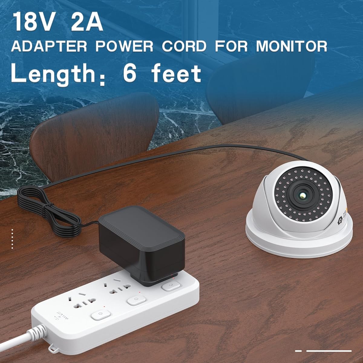 100V-240V AC to DC 18V 2A 1A 36W Power Adapter [18 Volt 2 Amp Center Positive 6 Feet Cord] Wall Charger Plug 5.5 x 2.1mm for 18 Volt 100mA ~ 2000mA Devices