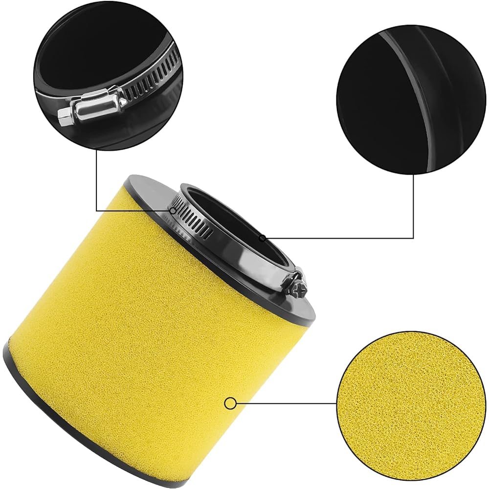 MOTOYUN 17254-HM8-000 Air Filter Cleaner Compatible with Honda TRX250TM Recon 250 02-09 11-14 16-17 TRX250TM FourTrax 250 02-10 TRX250X Sportrax 250 09-14 16-17 TRX. 250X 2016 (2 pieces)