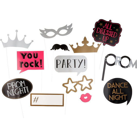 amscan 398348 Prom Photo Props Party Favors Pack of 13