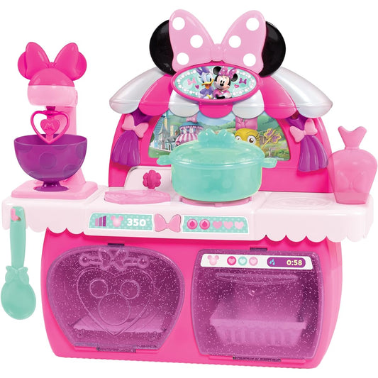 Minnie Mouse Kitchen Oven Playset Just Play Minnie's Happy Helpers Bowtastic Pastry Playset…
