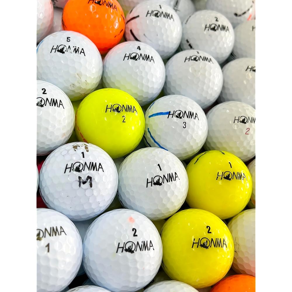 [50 Pieces] Lost Balls Various Popular Manufacturers AB B Rank Golf Balls 50 Pieces 50 Balls Great Value Set