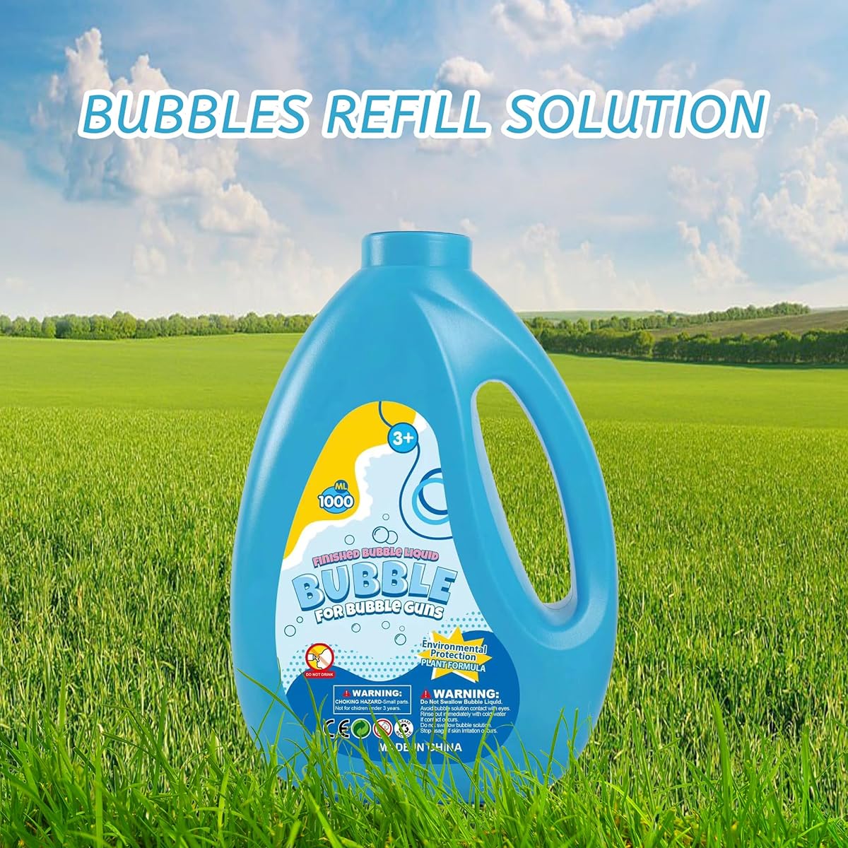 1 L / 33.8 OZ Bubble Refill for Bubble Gun Bubble Machine Bubble Solution