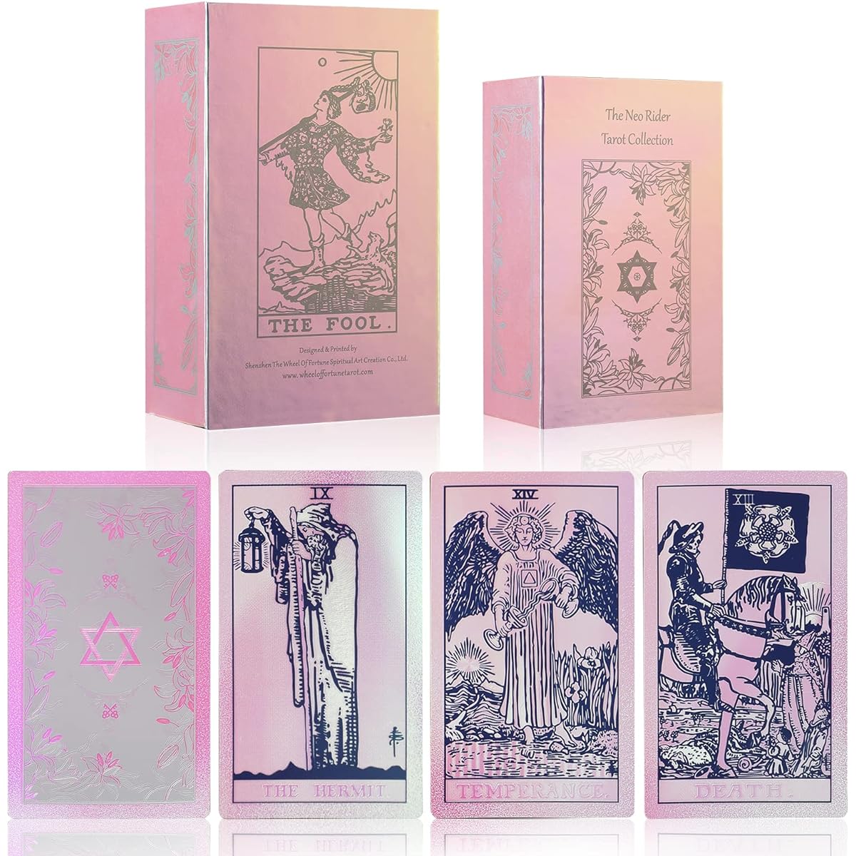 Soul Sparkle Tarot - Neo Rider Tarot Deck Seven Deadly Sins Collection 78 Tarot Card Deck English Booklet Rainbow Tarot Cards (Rainbow Deck Ink)