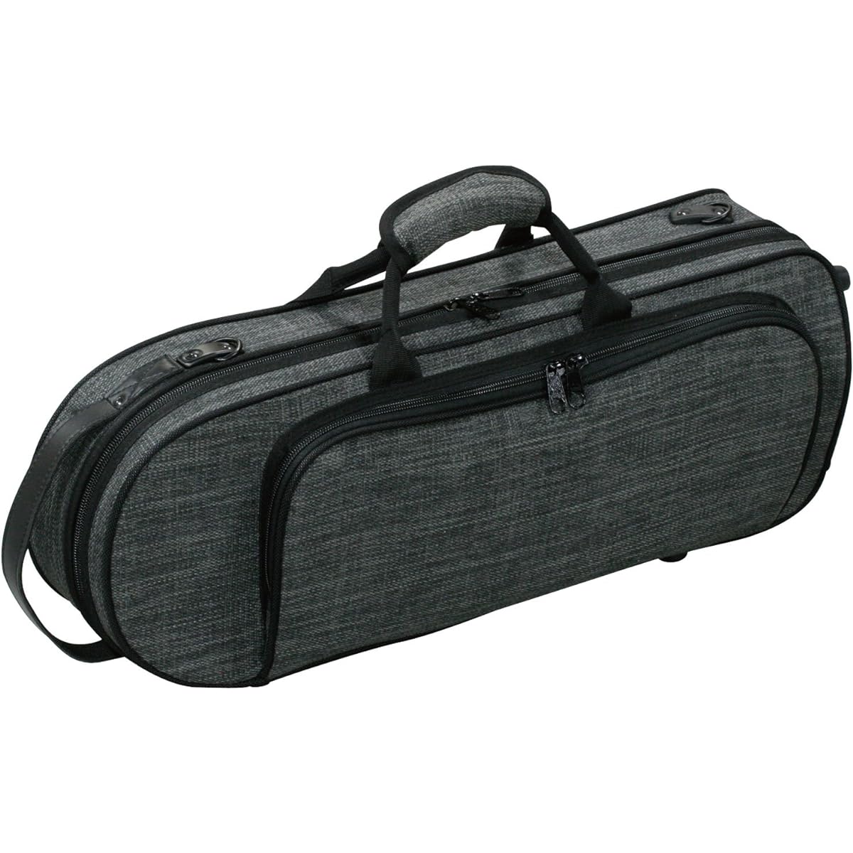 Kikutani Trumpet lightweight case that can be used as a backpack Tweed fabric TR-Tweed Gray