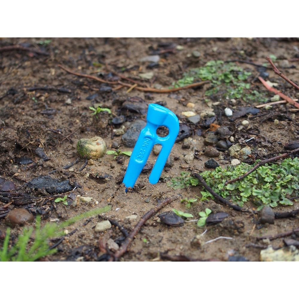 ELLISSE Forged Peg Elisse Stake 28cm Blue Powder Coating Set of 8 MK-280BL MADE IN JAPAN
