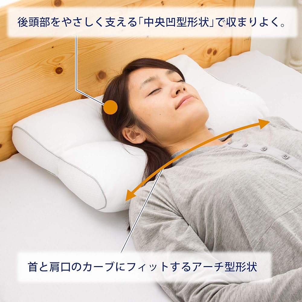 Nishikawa Polyethylene Pipe Healthy Pillow Recommended by Doctors, Low, Supervised by Doctors of Medicine, Ideal Sleeping Position, Supports Back and Side Lying, Height Adjustable, Fully Washable, Highly Breathable, Good Sleep, Easy Shoulder Sleeping, S