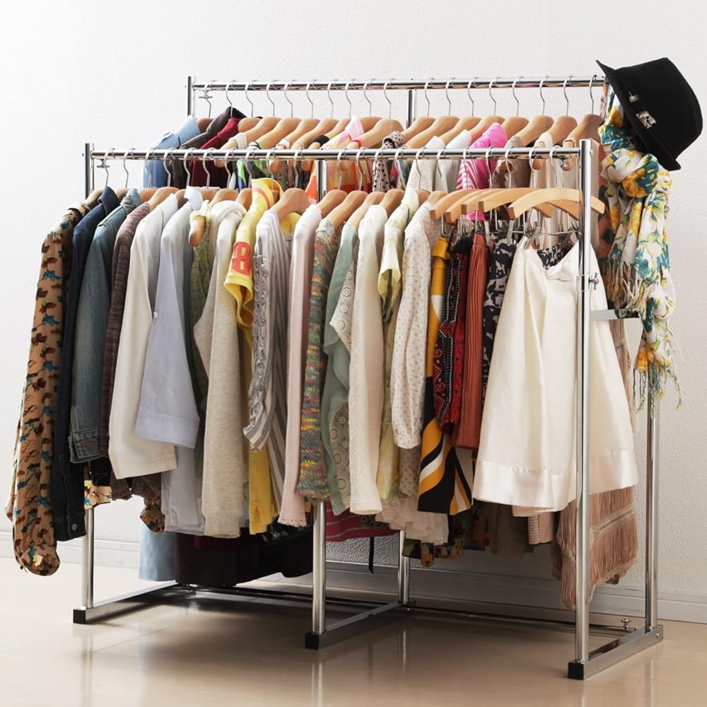Closet Telescopic Sturdy Hanger Porta for One Room (Width 111-181cm)