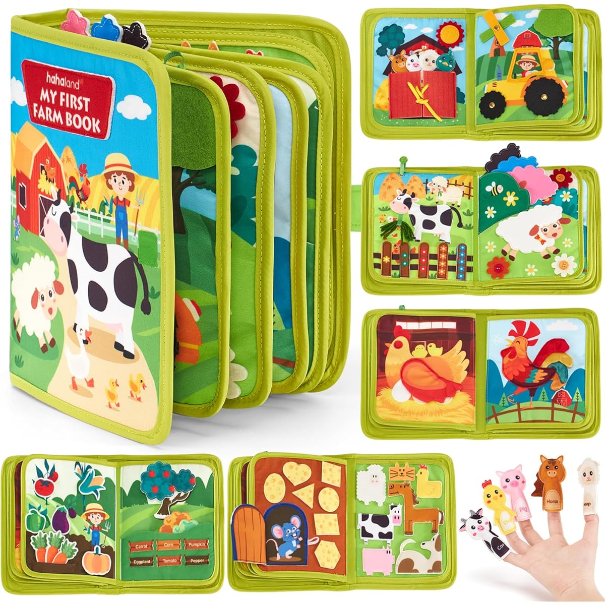 hahaland Montessori Busy Book (Farm)