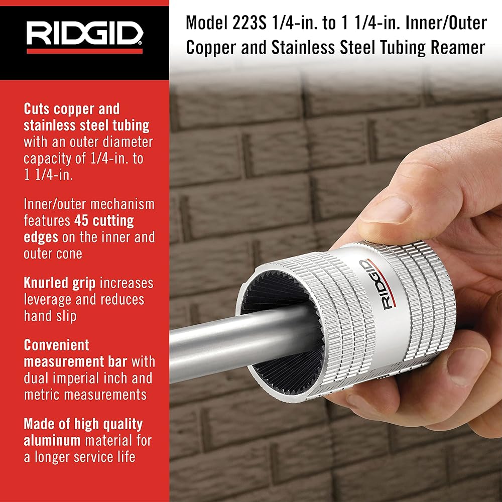 RIDGID Stainless Steel Pipe Reamer 223S 29983 [Parallel Import]