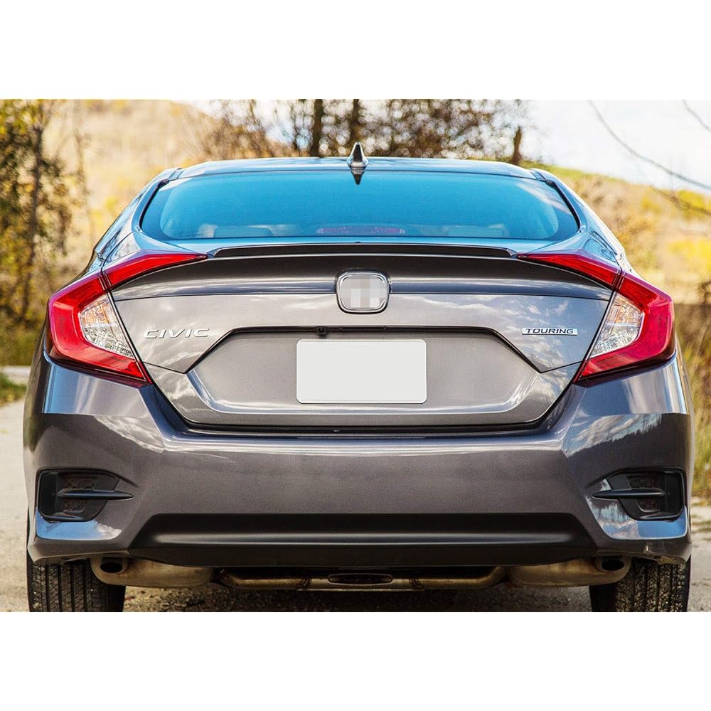 iJDMTOY Smoke Lens Rear Bumper Reflector Lens for 2016-21 Honda Civic Sedan/Coupe 10th Generation OE Spec LH RH Assembly