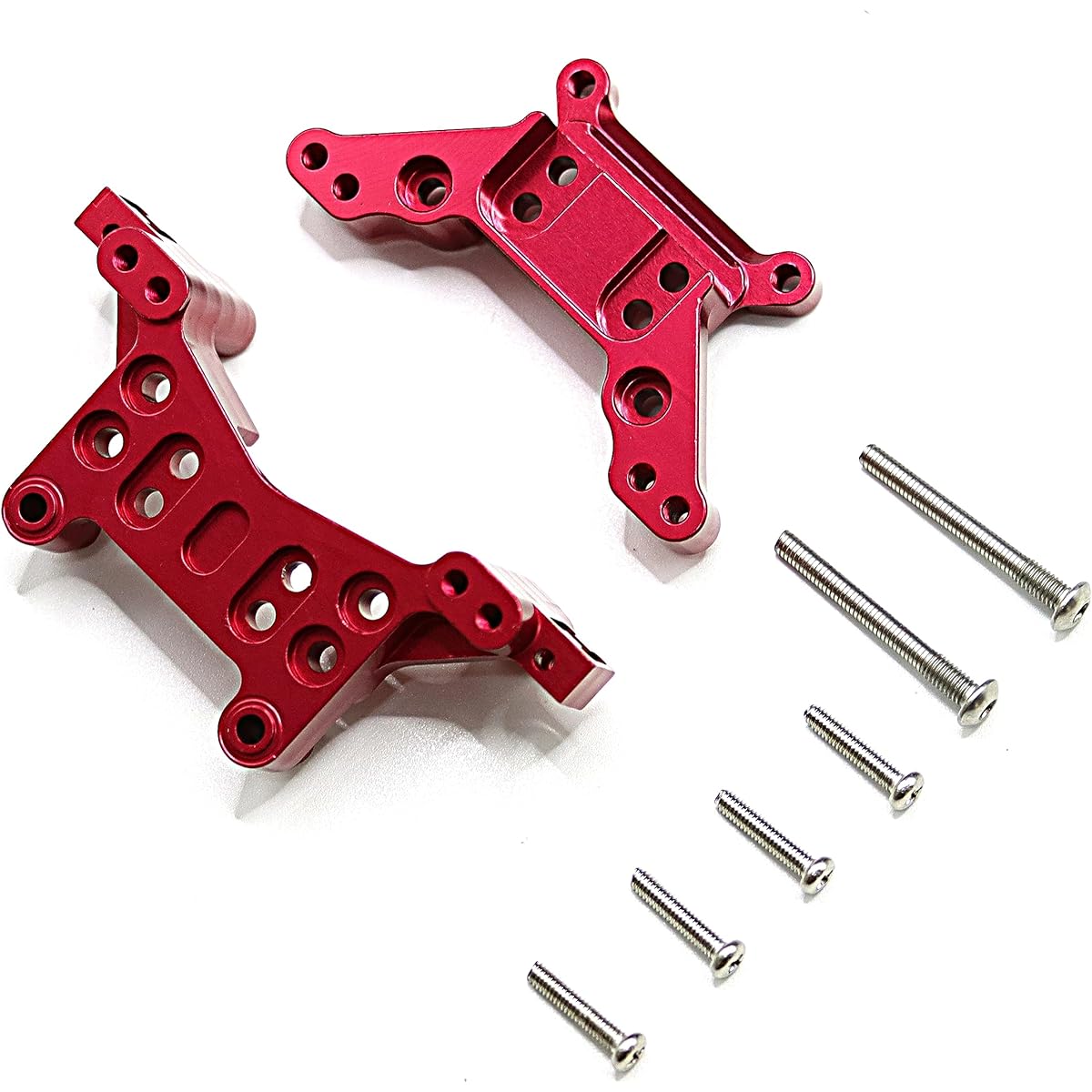 Mesimsple Alloy Hyper GO Shock Tower for MJX Hyper GO 16207 16208 16209 16210 Front Rear Shock Tower Hyper GO H16BM H16GT H16DR H16 1/16 Series RC Car Upgrade Parts