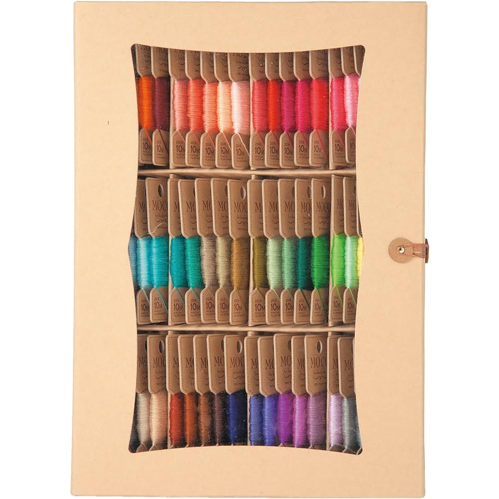 FUJIX MOCO Paper box set B 10m 40 colors Standard color Hand sewing thread