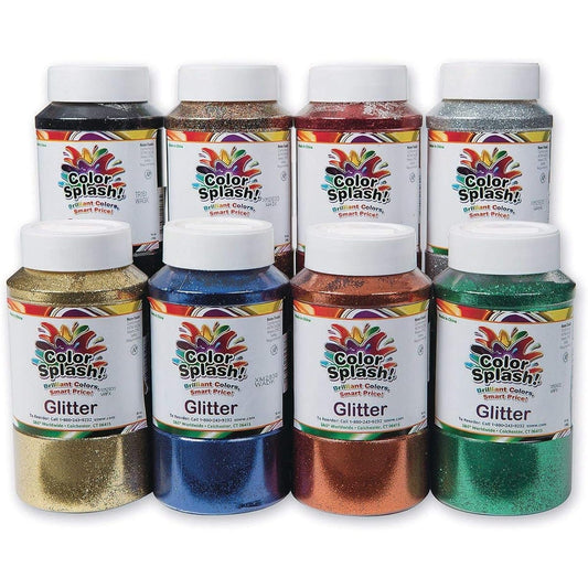 S&S Worldwide 8 lb Color Splash! Glitter Assortment (8 Pack)