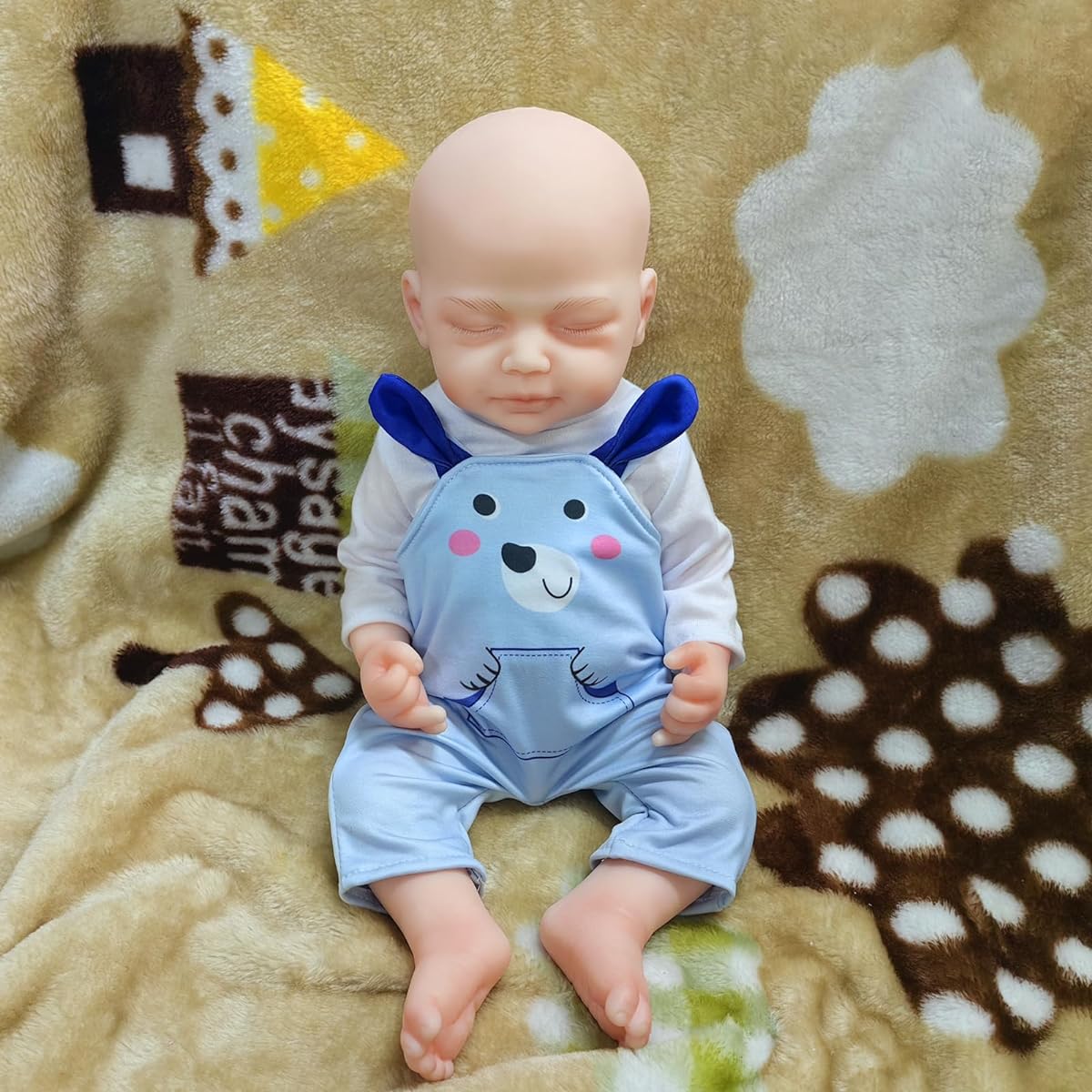 Reborn Baby Doll 18.5 Inch Not a Vinyl Doll, Realistic Soft Silicone Newborn Baby Doll, Realistic Full Body Silicone Reborn Baby Doll (18 Inch Boy)