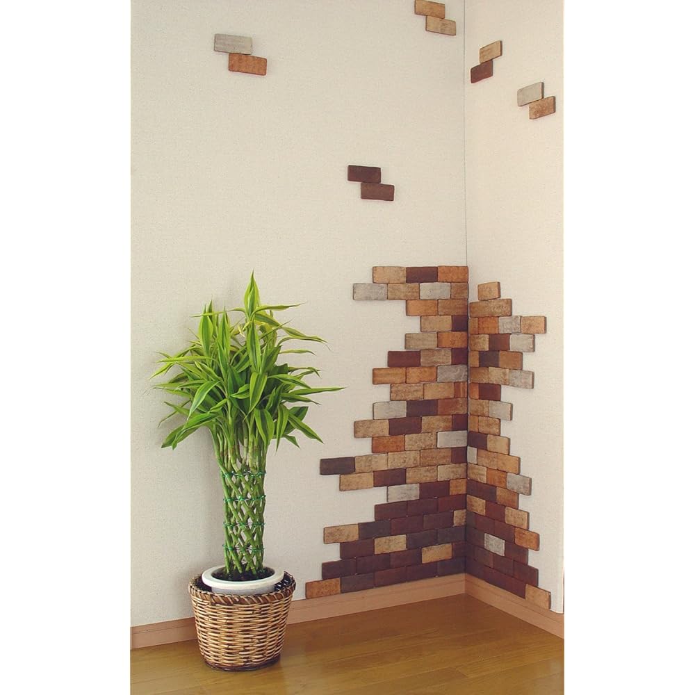 Cojit Wall Sticker Karukuru Mosaic Tile Brick Set of 100 Mixed