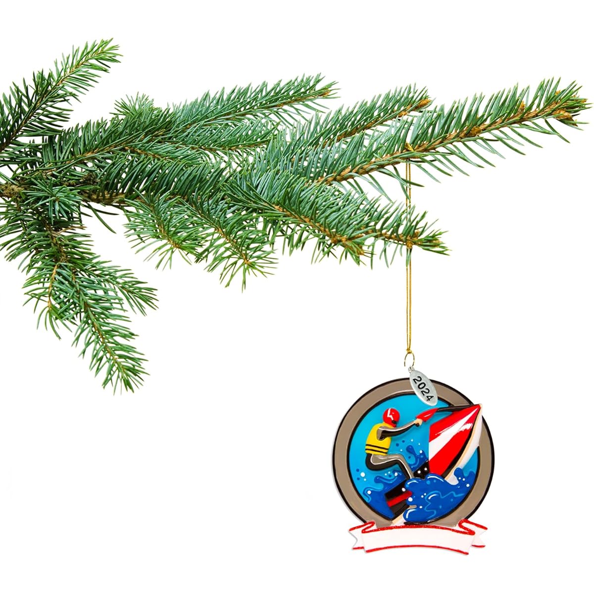 Jet Ski Ornament - Easy to Personalize at Home - Free Personalization Brochure Included - Gift Boxed and Ready for Gifting (2023)