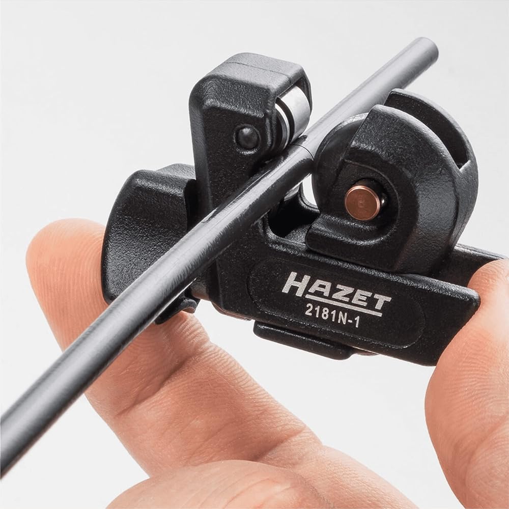 HAZET Small Pipe Cutter 2181N-1 with Instant Change System (ICS) | Ergonomic rotary knob for optimal operation - for cutting aluminum, copper, and thin-walled metal pipes