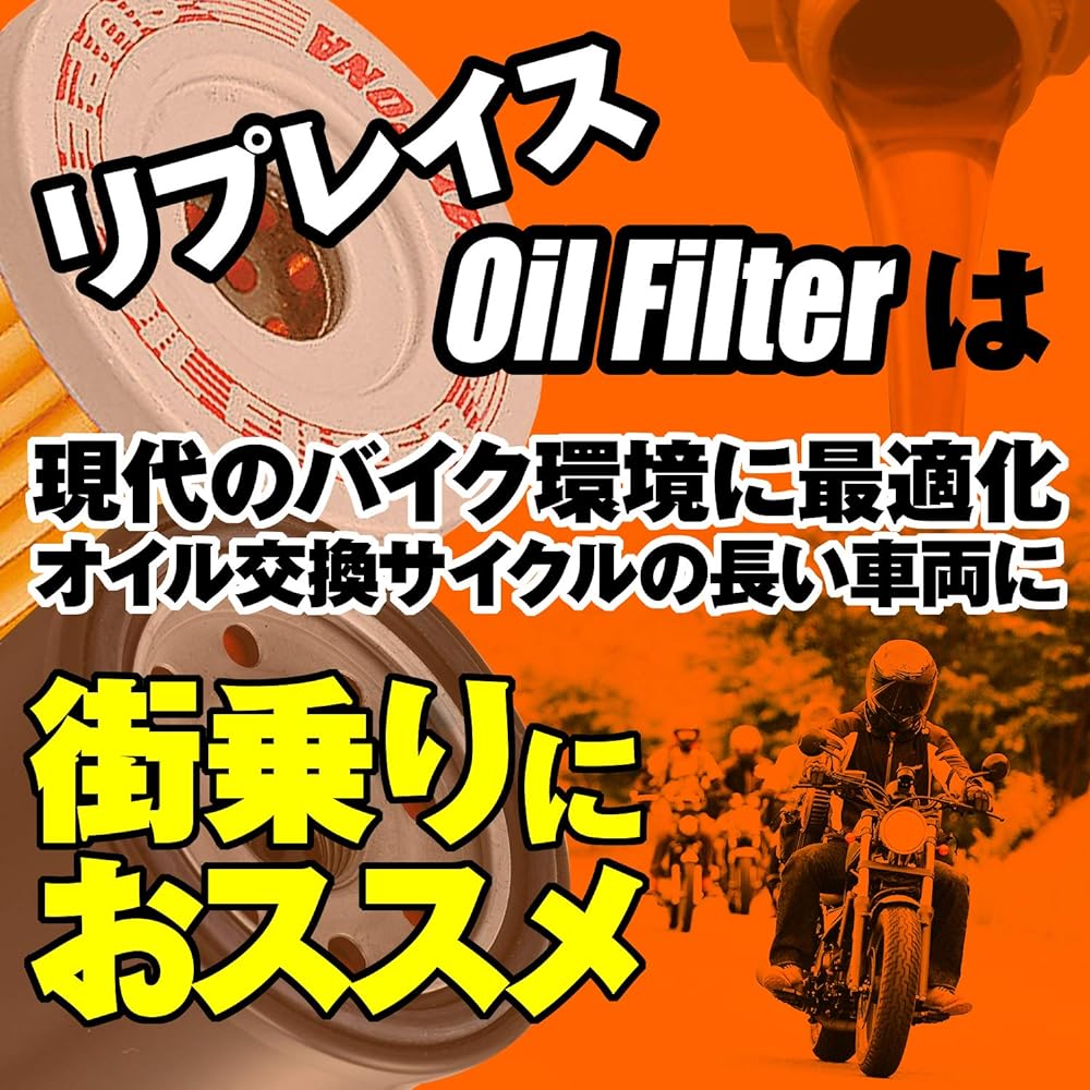 Daytona Motorcycle Replacement Oil Filter Honda Series Super Cub 50/110 etc. 10 Pieces 35196 Thread No.: F-32