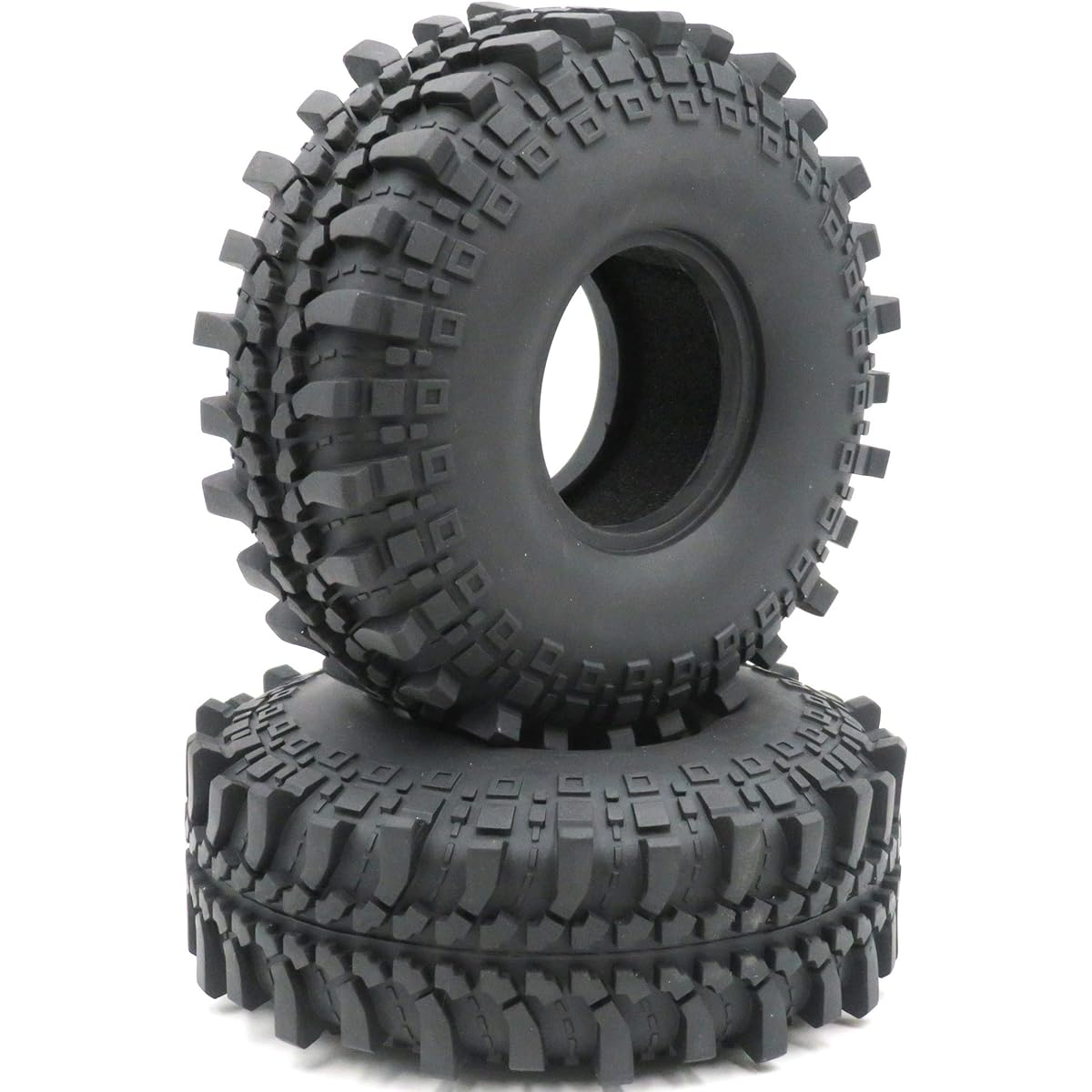 RC 2.2 Rock Crawler Mud Terrain Tires Super Grip Soft Tires Soft Foam Insert Height(OD): 145mm / 5.7" 5.7" Pack of 5