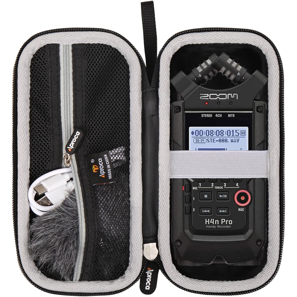 Aproca Hard Storage Travel Case for Zoom H4N PRO Digital Multitrack Recorder