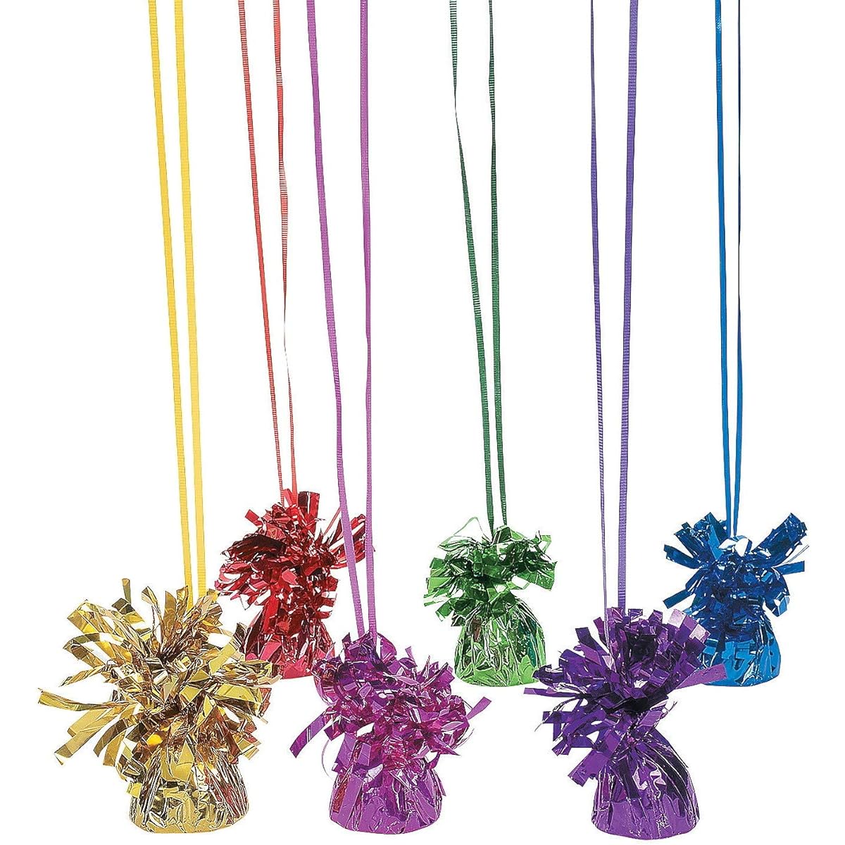 Metallic Balloon Weights - Assorted (pack of 12) by Fun Express [parallel import goods]