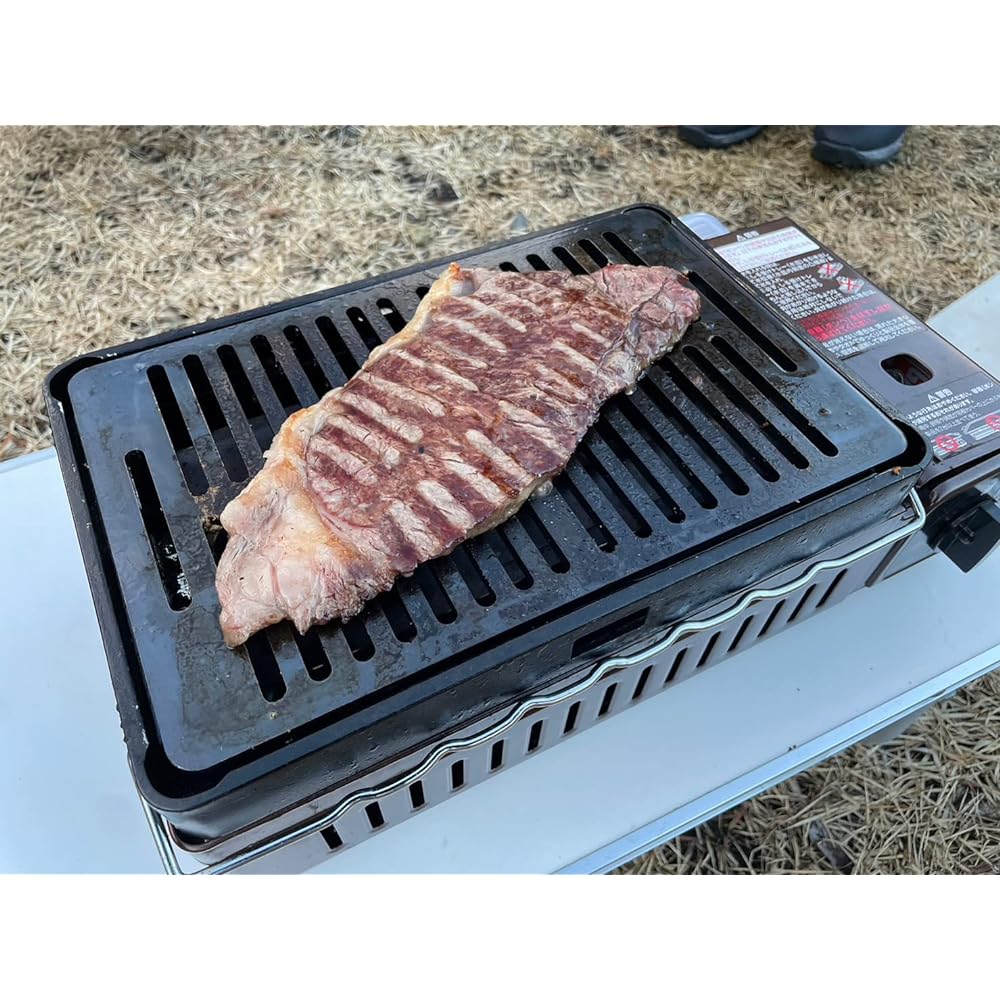 (11) Plate thickness 6.0mm 180mm x 280mm Full hole slit Extra thick iron plate Iwatani Robata net Grille compatible (stove is not included in the product)③