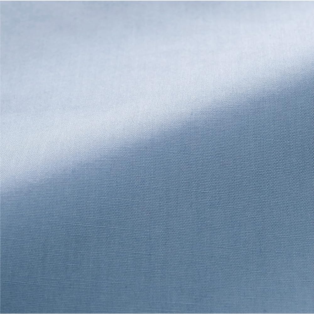 Nishikawa Fitted Sheet, Quick Sheet, Single, Washable, Skin-friendly 100% Cotton, Broad Fabric, Easy to put on and won't slip off, Suitable for thicknesses up to 35cm, Plain, Beaute, BE3601, Blue, PK03550099