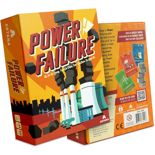 Power Failure | Family Card Game about Building Power Plants that Generate Electricity | Fun and Educational Strategy Board Game for Adults, Teens and Kids for Game Night or Science Classroom
