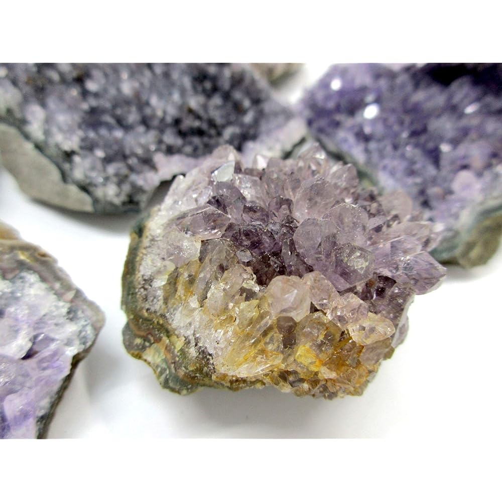 RELIGHT Amethyst Natural Stone Cluster Raw Stone Power Stone Purification Ornament Interior Goods Outlet Approx. 500g