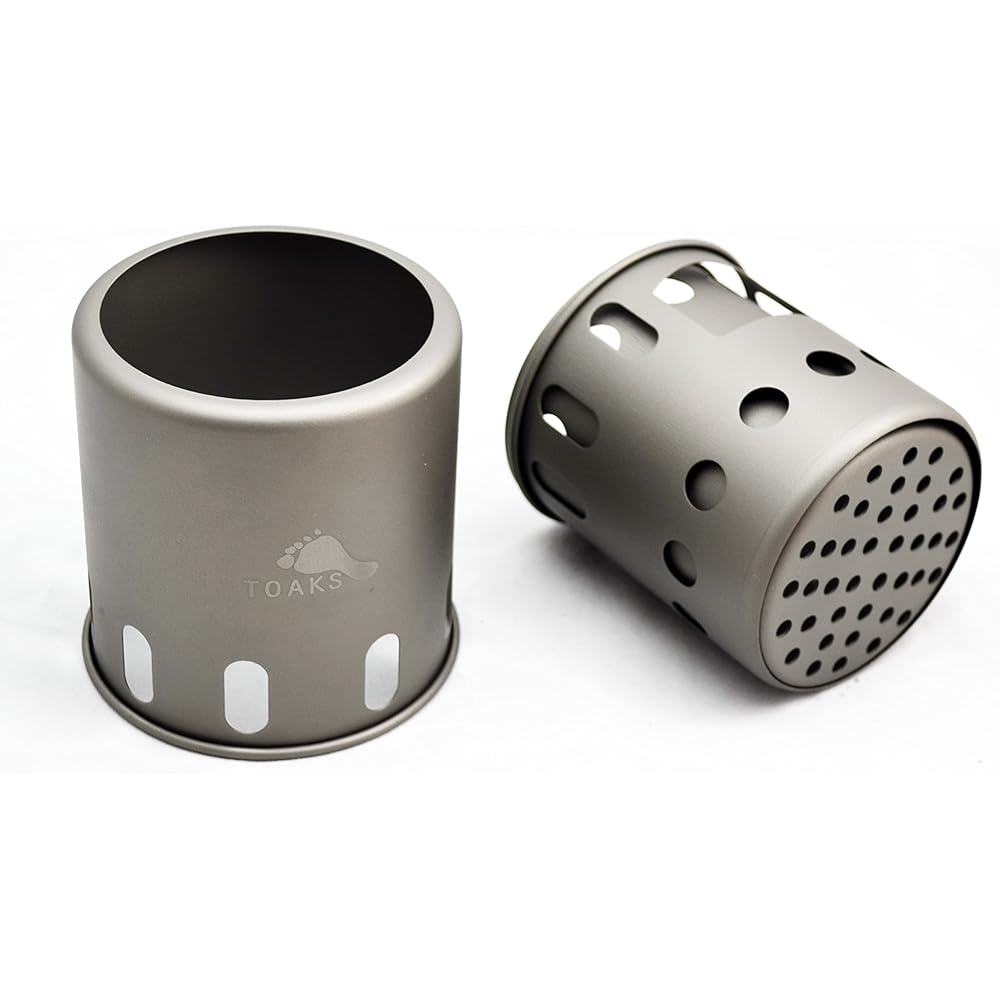 TOAKS Titanium Backpacking Wood Stove (Stove Only STV-12)