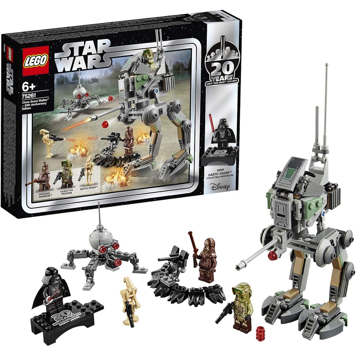 LEGO Star Wars Clone Scout Walker(TM) - 20th Anniversary Model 75261 Block Toy for Boys