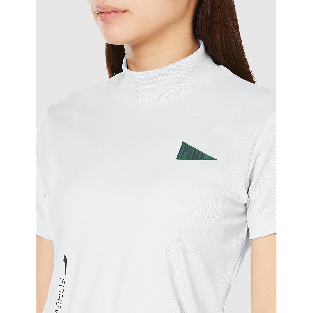 [PUMA] Women's Golf Shirt [PUMA GOLF] Women's Tour Short Sleeve Mock Neck/622445 [Model worn by Puma golf contract professionals]