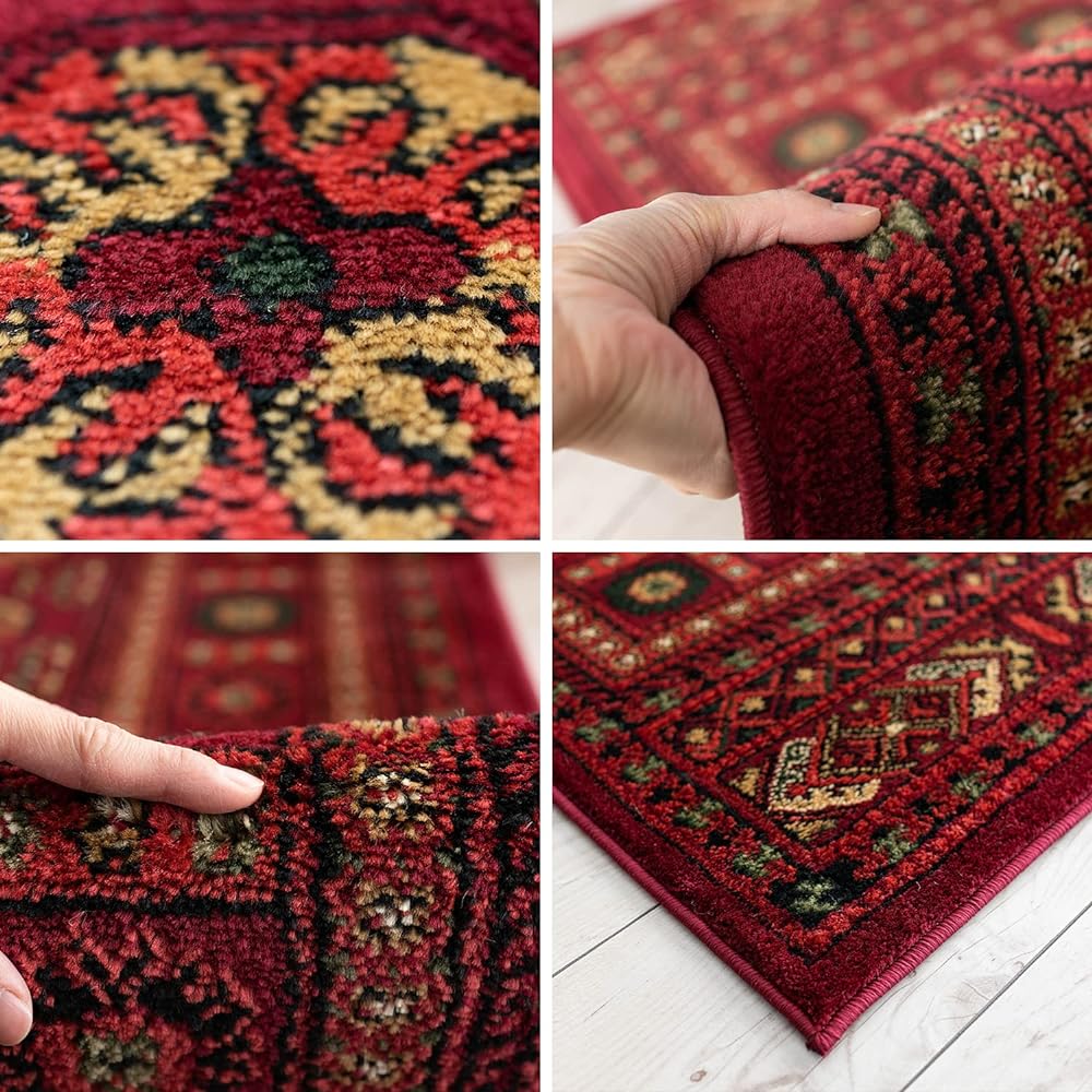 Sayang Sayan Bohara Pattern Rug Rug Legend III 160x230 3 Tatami Red Wilton Weave