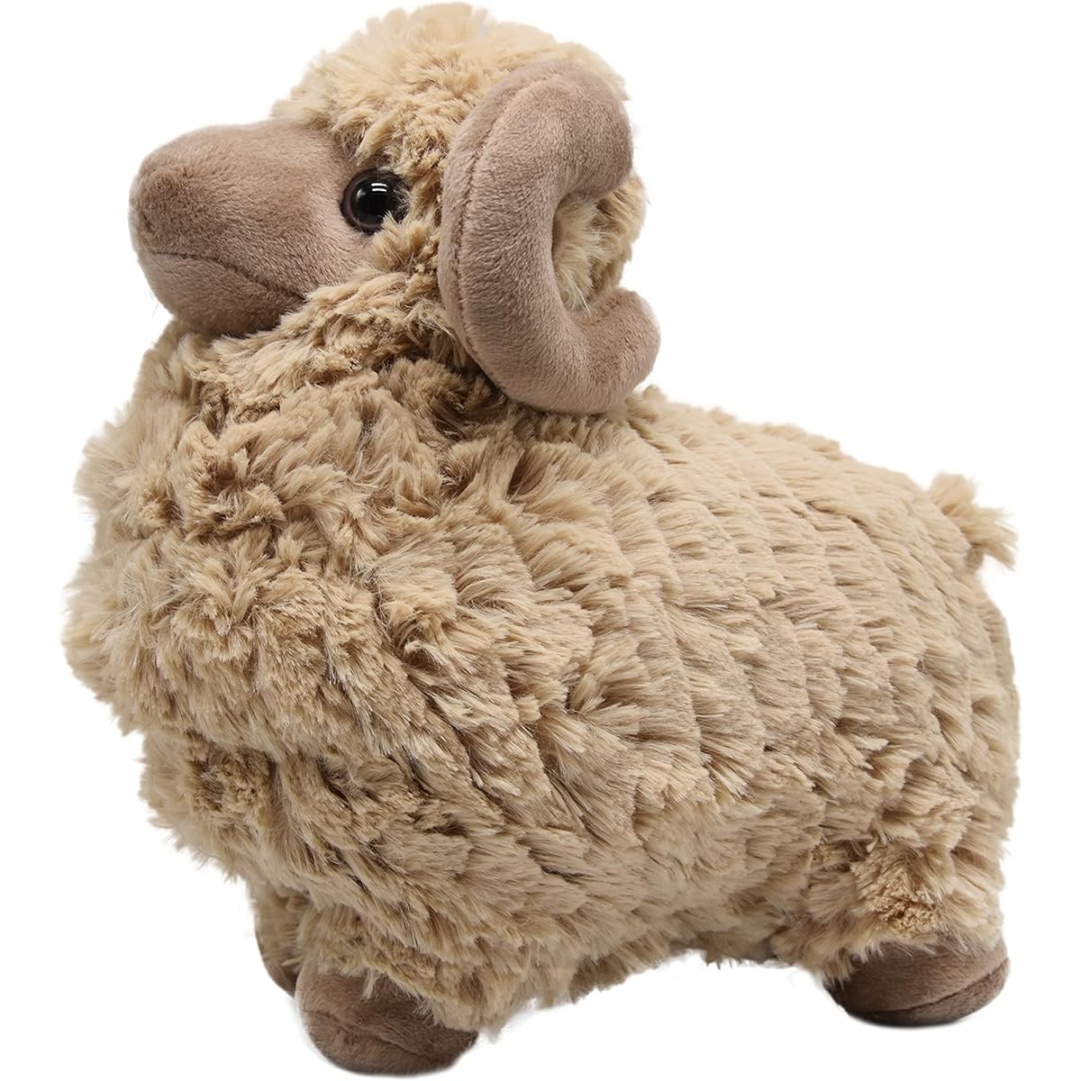 Huggable Plush Sheep Stuffed Animal, Adorable Fluffy Sheep Toy, Super Soft Cute Lamb Doll, Cute Kawaii Gift for Kids Boys Girls Birthday and Party Present, 10 Inch