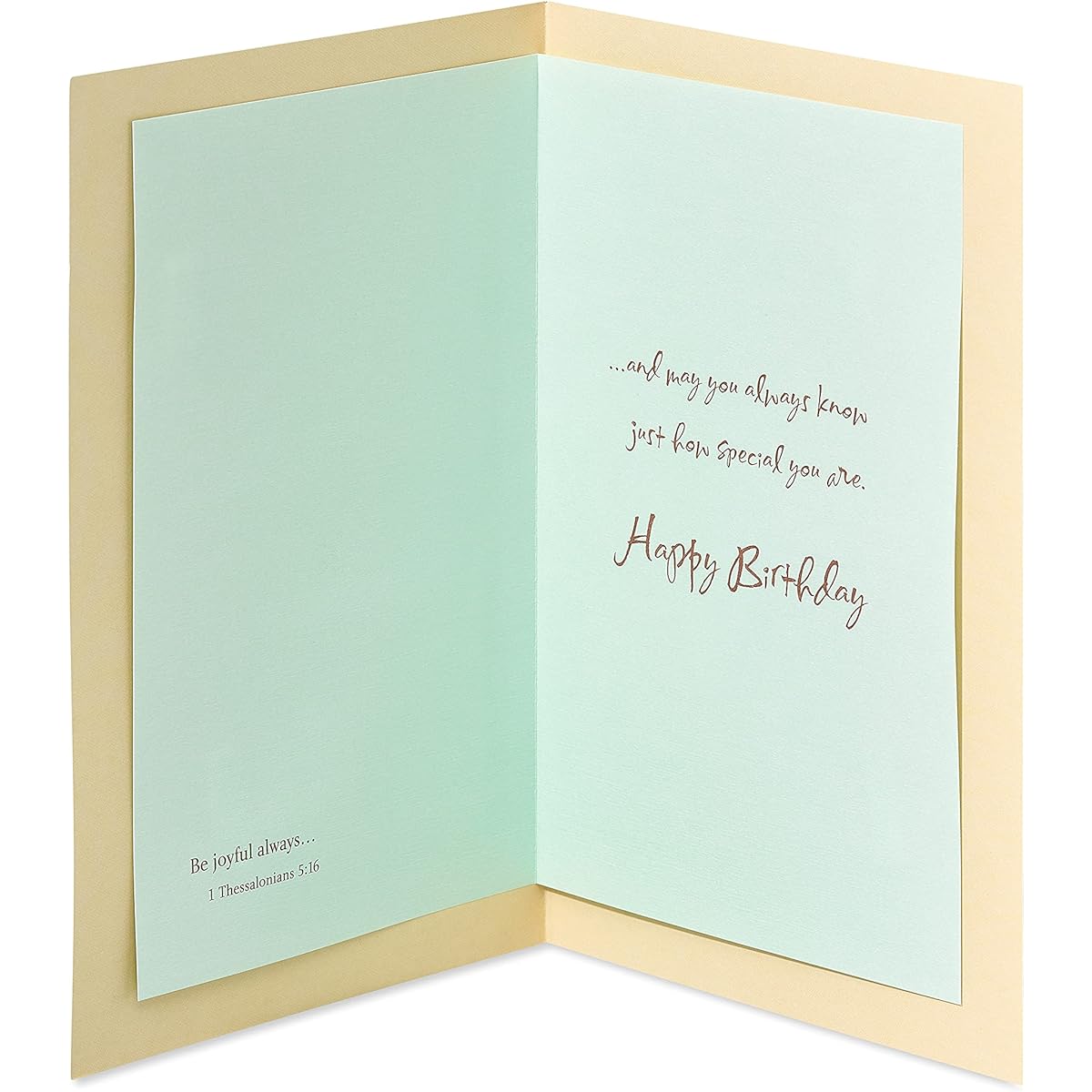 American Greetings Religious Birthday Card (Beach)